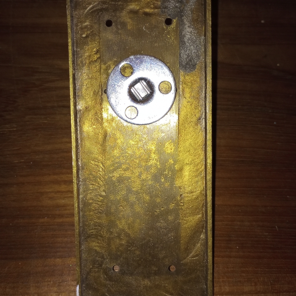 Vintage solid brass door pulls - Picture 4 of 6